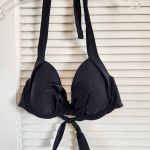 Relax Size 36 D Bikini Top Black